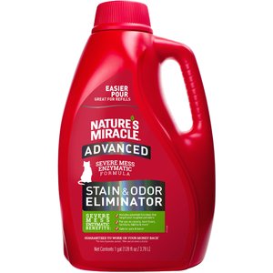 Nature's Miracle Advanced Cat Enzymatic Stain Remover & Odor Eliminator Refill, 1-gal bottle