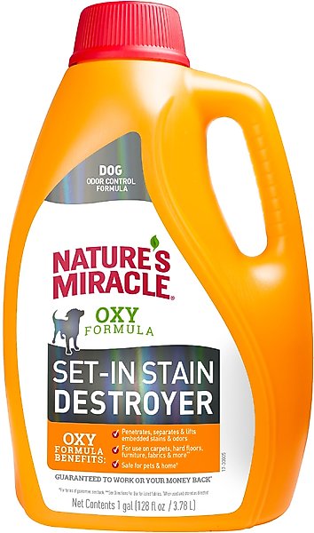 Nature's Miracle Dog Oxy Formula Set-In Stain Destroyer & Odor Remover Refill, 1-gal bottle slide 1 of 7