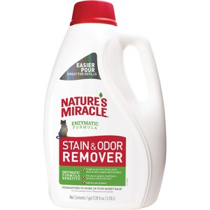 Nature's Miracle Cat Enzymatic Stain Remover & Odor Eliminator Refill, 1-gal bottle