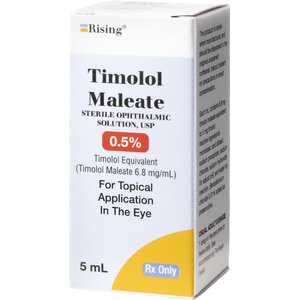 Timolol Maleate (Generic) Ophthalmic Solution 0.5%, 5-mL