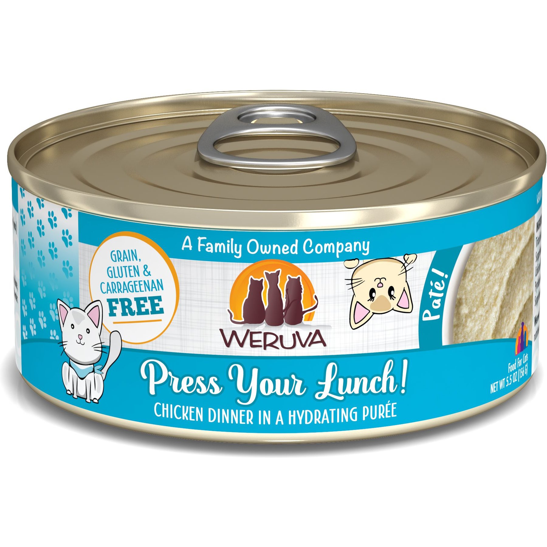 WERUVA Classic Cat Press Your Lunch Chicken Pate Canned Cat