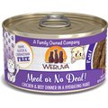 Weruva Classic Cat Meal or No Deal Chicken & Beef Pate Canned Cat Food, 3-oz can, case of 12