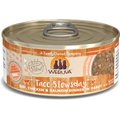 Weruva Classic Cat Taco Stewsday Beef, Chicken & Salmon in Gravy Canned Cat Food, 5.5-oz can, case of 8