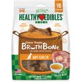 Nylabone Healthy Edibles Broth Bone Ham Flavor Small Chew Dog Treats, 16 count