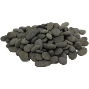 Exotic Pebbles Natural Washed Black Gravel, Black, 20-lb