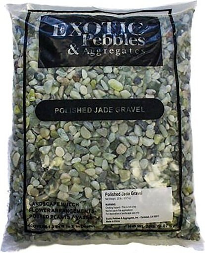 Exotic Pebbles Polished Jade Reptile & Terrarium Gravel, Jade, 20-lb bag
