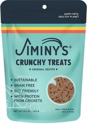 Jiminy's Grain-Free Cricket Cookie Original Recipe Dog Treats, 5-oz bag slide 1 of 8