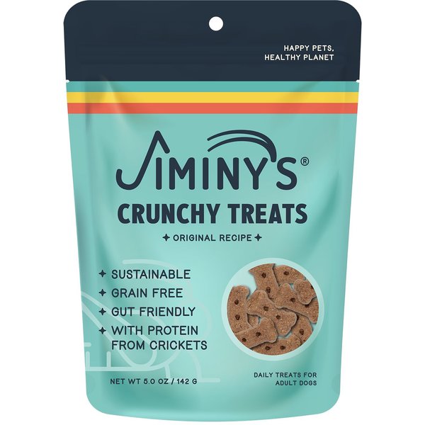 Jiminy's Grain-Free Cricket Cookie Original Recipe Dog Treats, 5-oz bag
