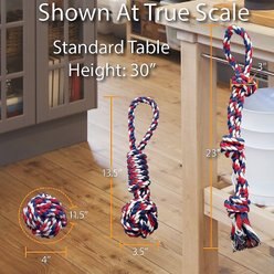 Otterly Pets 4" Ball & 23" Three Knot Handled Dog Rope Toys, 3 count slide 2 of 5