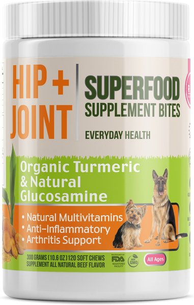 Ruji Naturals Hip + Joint Superfood Dog Supplement, 120 count slide 1 of 6