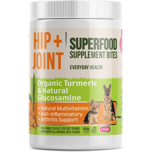 PET MD Triple Strength Hip & Joint Hypoallergenic Dog Supplement, 120 ...