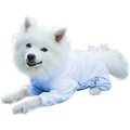 Tulane's Closet Cover Me by Tui Adjustable Fit Long Sleeve Step-Into Dog Onesie, Blue, Medium