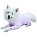 Tulane's Closet Cover Me by Tui Adjustable Fit Long Sleeve Step-Into Dog Onesie, Pink, Small