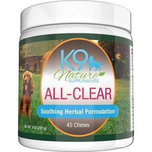 K9 Nature Supplements All-Clear Allergy Treats Bacon & Chicken Flavor Dog Supplement, 45 count