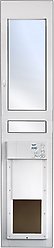 High Tech Pet Products Medium Power Automatic Sliding Glass Pet Patio Door, White, Regular