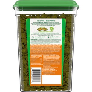 Greenies Feline SmartBites Healthy Indoor Natural Chicken Flavor Soft & Crunchy Adult Cat Treats, 16-oz tub