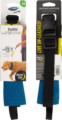 Show full view: Nite Ize RadDog All-In-One Dog Collar + Leash, Blue, Medium slide 3 of 6