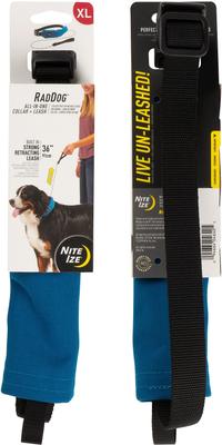 Show full view: Nite Ize RadDog All-In-One Dog Collar + Leash, Blue, X Large slide 3 of 6