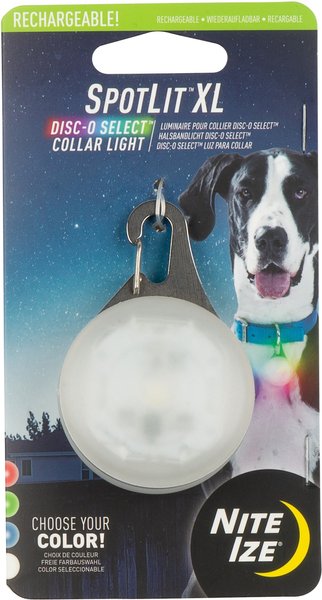 Nite Ize SpotLit XL Rechargeable Dog Collar Light, Disc-O Select slide 1 of 9