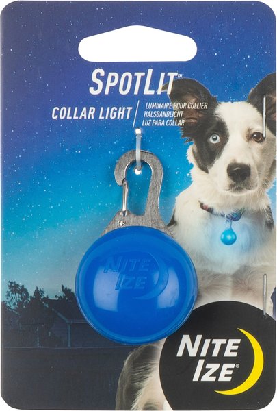 Nite Ize SpotLit Dog & Cat Carabiner Collar Light, Blue slide 1 of 8
