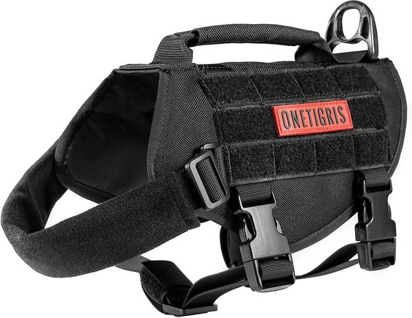 OneTigris Beast Mojo Nylon Tactical Dog Harness, Black, X-Small: 15 to 22-in chest slide 1 of 8