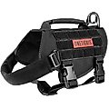 OneTigris Beast Mojo Nylon Tactical Dog Harness, Black, X-Small: 15 to 22-in chest