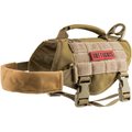 OneTigris Beast Mojo Nylon Tactical Dog Harness, Coyote Brown, X-Small: 15 to 22-in chest