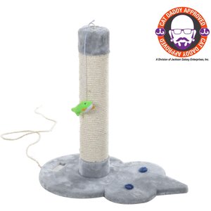 Armarkat 19-in Sisal Cat Scratching Post with Toy, Grey