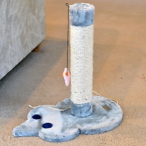 Armarkat 19-in Sisal Cat Scratching Post with Toy, Grey