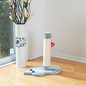 Armarkat 19-in Sisal Cat Scratching Post with Toy, Grey