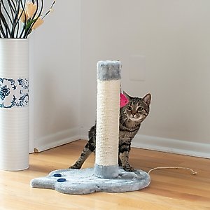 Armarkat 19-in Sisal Cat Scratching Post with Toy, Grey