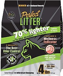 Pet Healthy Brands Perfect Cat Unscented Clumping Natural Cat Litter, 4-lb bag