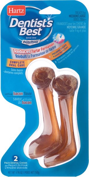 hartz dentist's best dental rawhide chew