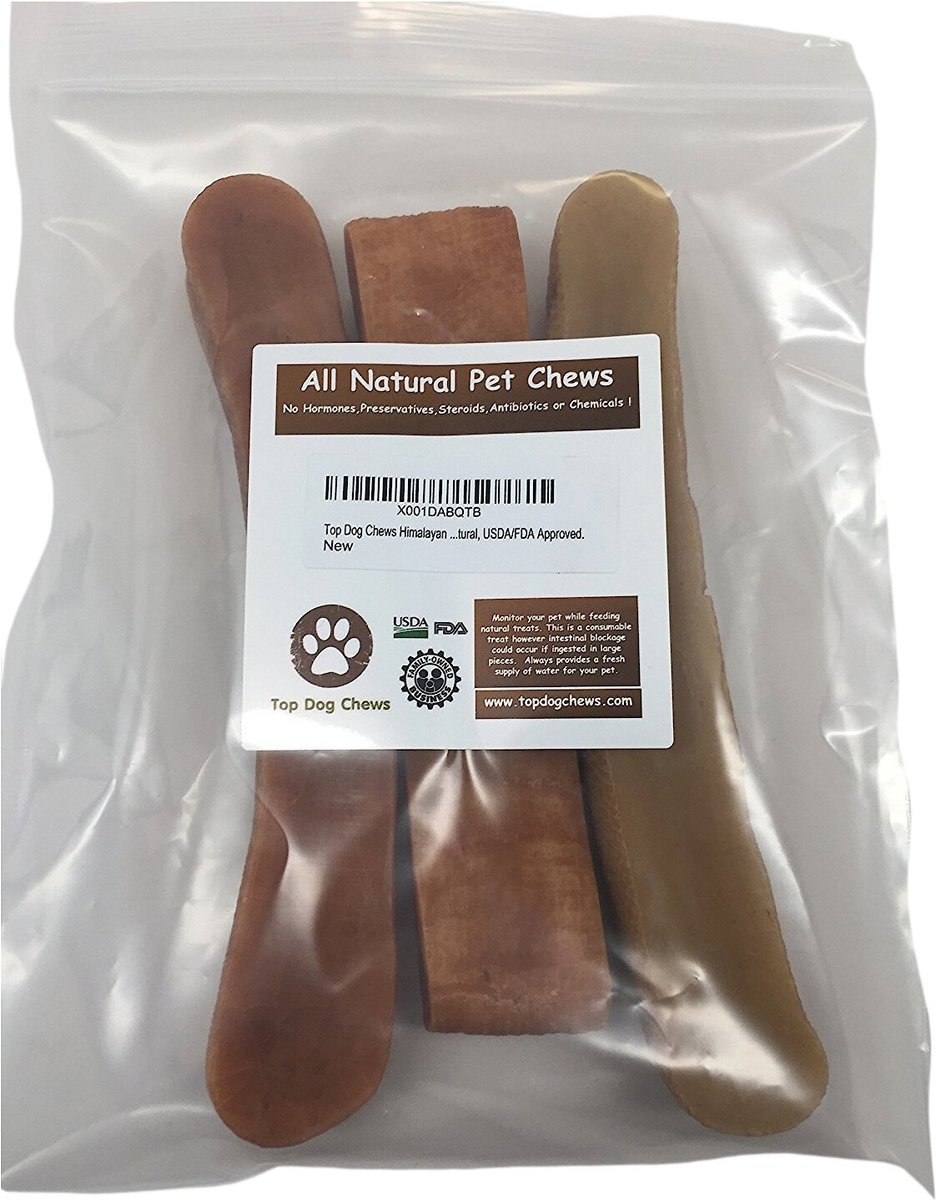 TOP DOG CHEWS Premium Himalayan XLarge Yak Cheese Dog Chew Treat, 3