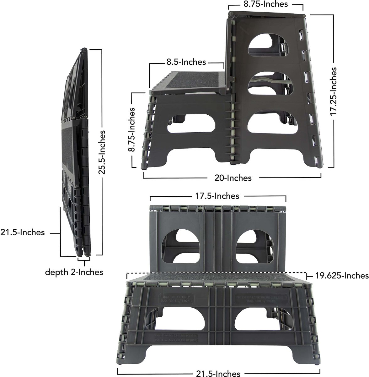 RANGE KLEEN Foldable Dog Car Stairs, Large