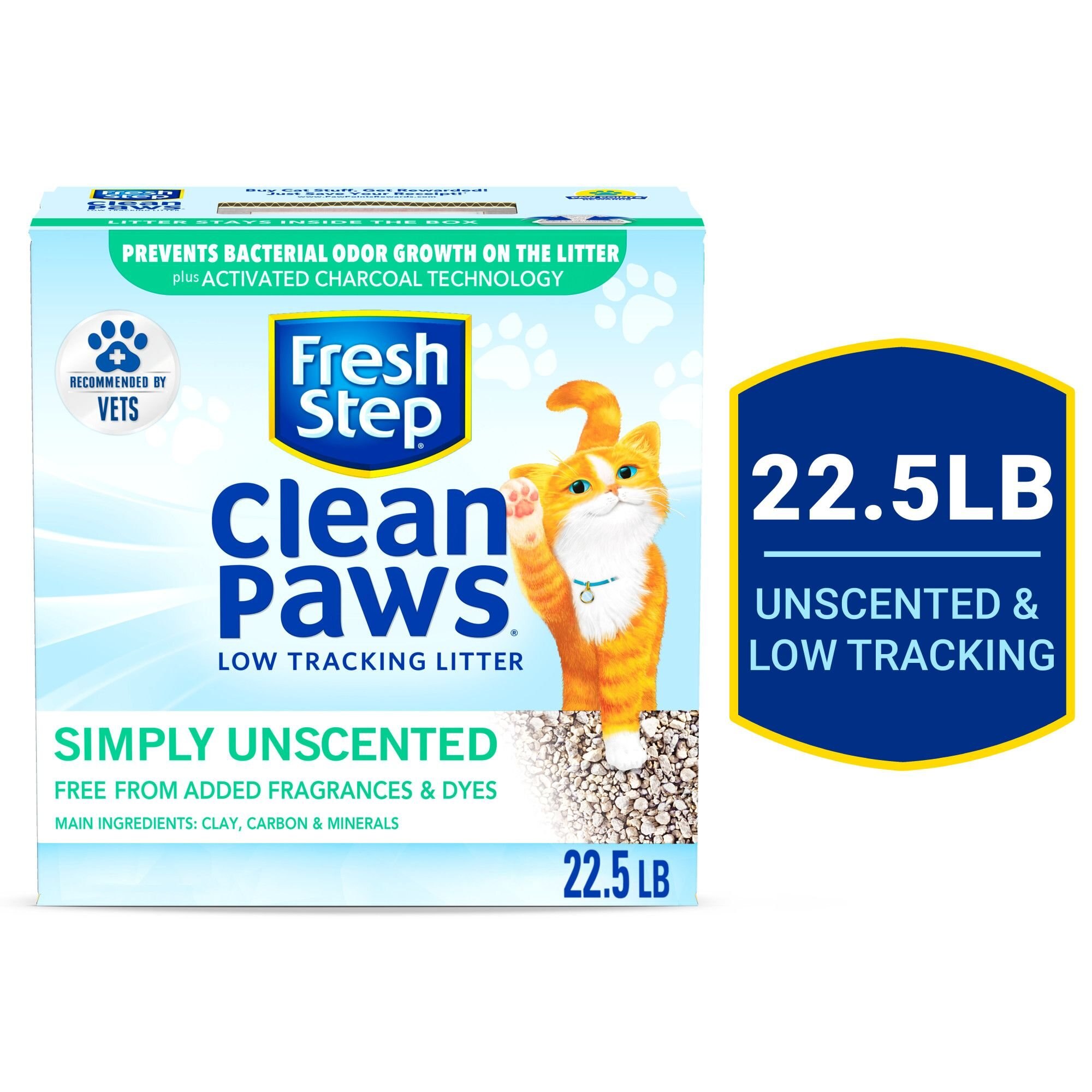 FRESH STEP Clean Paws Simply Unscented Clumping Clay Cat Litter