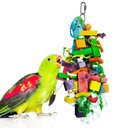 SunGrow Bird Chew Toy, Medium & Large Parrot Foraging Blocks for Cage
