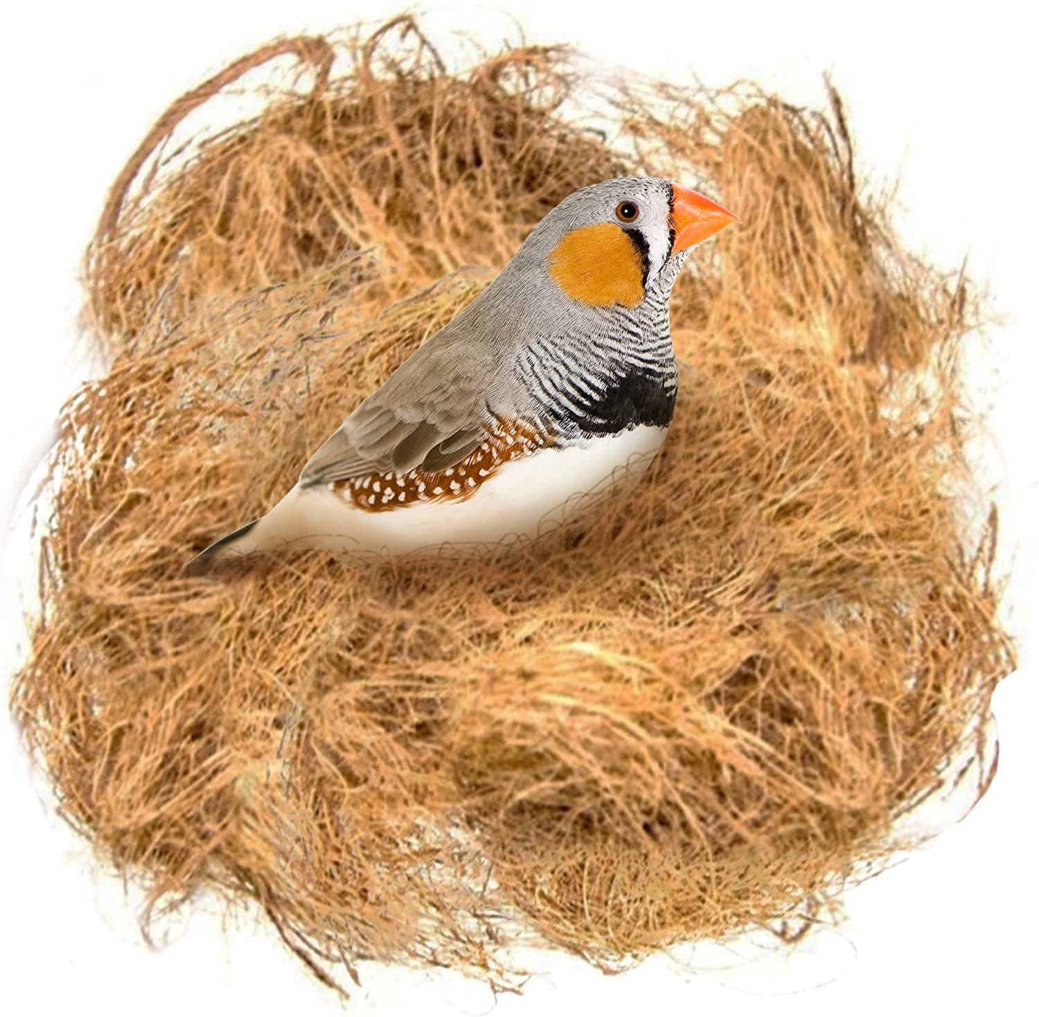 FLAdorepet Winter Warm Bird Bed Parrot Nest House Hammock - Plush Snuggle Cave For Conure, Lovebird, Budgie, Cockatiel - Grey Small