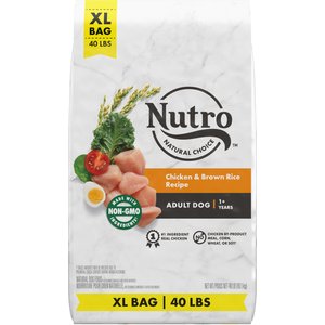 Nutro Natural Choice Adult Chicken & Brown Rice Recipe Dry Dog Food, 40-lb bag