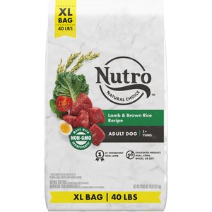Nutro Natural Choice Adult Lamb & Brown Rice Recipe Dry Dog Food, 40-lb bag