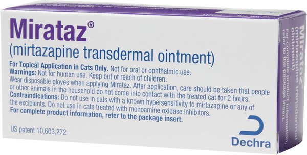 Mirataz (mirtazapine transdermal ointment) for Cats, 5-g tube slide 1 of 3