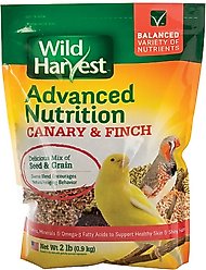 Wild Harvest Advanced Nutrition Diet Canary & Finch Food, 2-lb bag