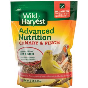 Wild Harvest Advanced Nutrition Diet Canary & Finch Food, 2-lb bag