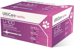 UltiCare VetRx Insulin Syringes U-100 12.7mm x 29G, 0.3-cc, 100 syringes