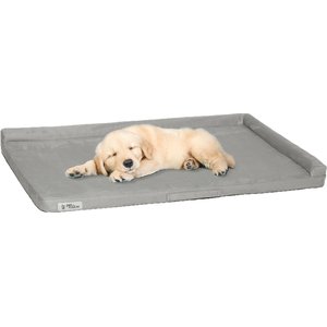 PetFusion PuppyChoice Dog Crate Mat, Gray, Medium