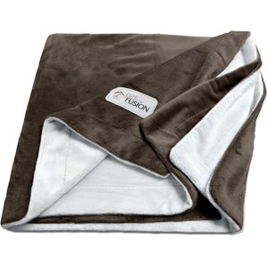 PetFusion Premium Reversible Dog & Cat Blanket, Brown, X-Large