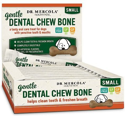 Dr. Mercola Gentle Chew Bone Rawhide-Free Small Dental Dog Treats, 12 count slide 1 of 1