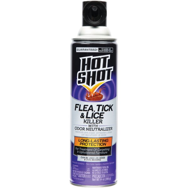 Hot Shot Flea Tick And Lice Killer Spray 14 Fl Oz Bottle