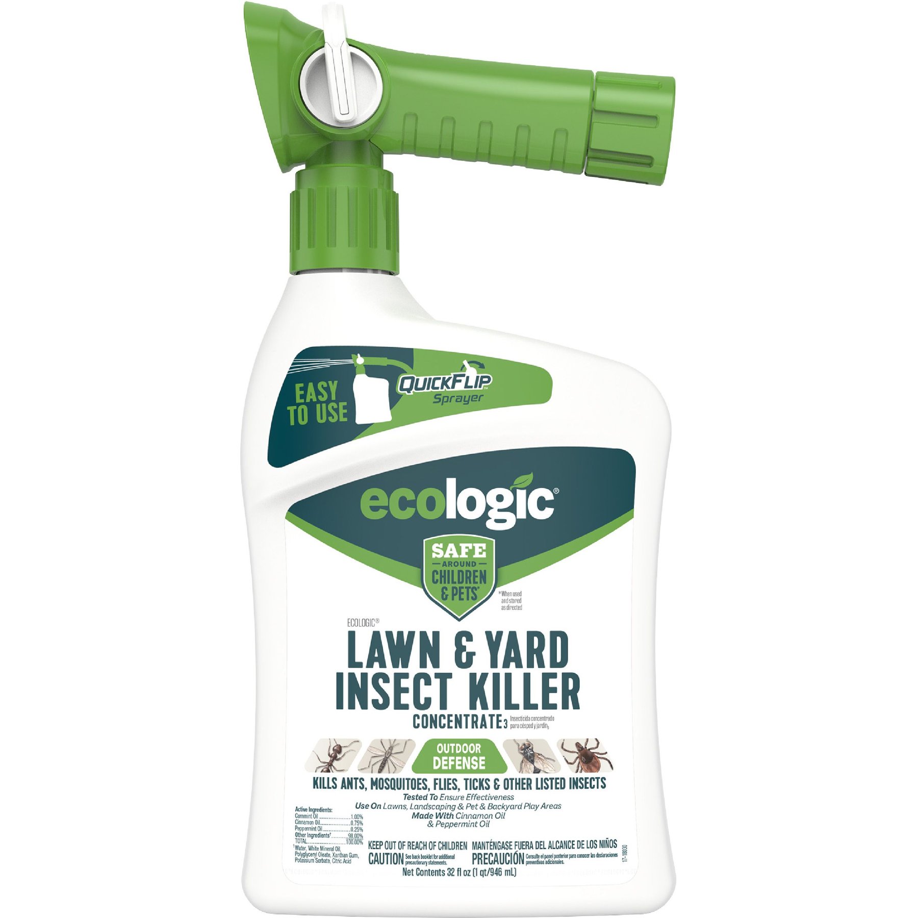 ECOLOGIC Ant & Roach Killer Aerosol Spray, 14-oz bottle 
