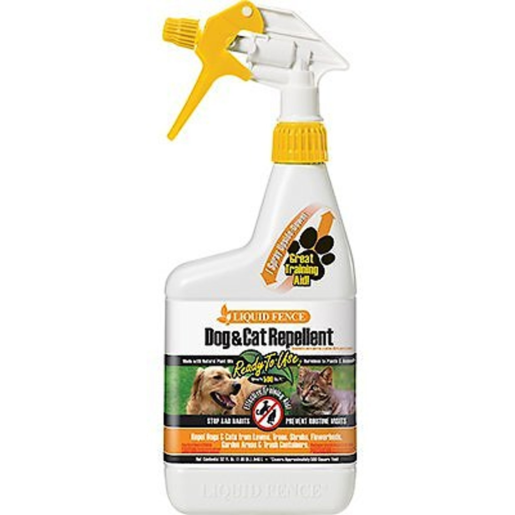 LIQUID FENCE Dog & Cat Repellent Spray, 32oz jug